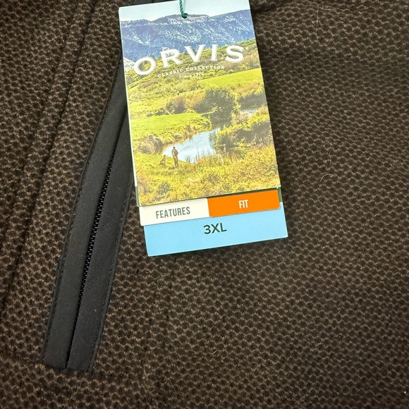 Orvis Dark Brown Textured Jacket - Picture 1 of 5